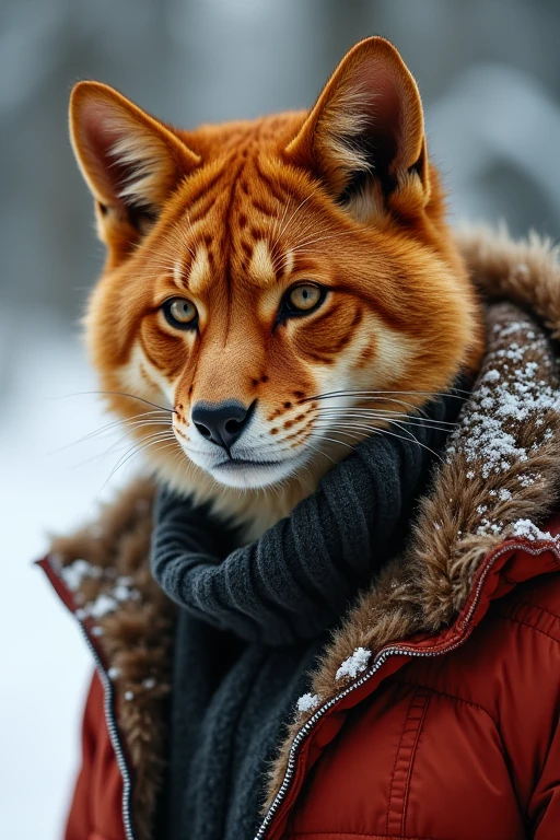 (masterpiece, Best quality:1.2), CatBoy, in shirts, winter, body covered in red fur, Furry style, sexual, horny, very muscular wild ,full height,very short blond hair,freckles on the body and face,amber eyes,defined muscles,sharp focus, friendly