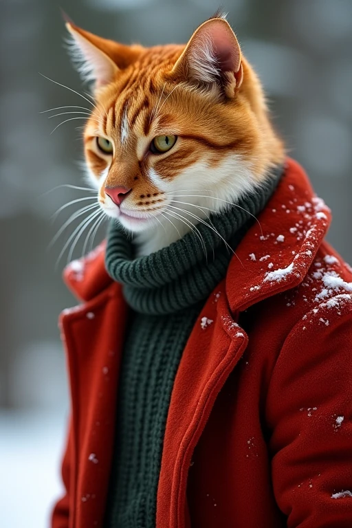 (masterpiece, Best quality:1.2), CatBoy, in shirts, winter, body covered in red fur, Furry style, sexual, horny, very muscular wild ,full height,very short blond hair,freckles on the body and face,amber eyes,defined muscles,sharp focus, friendly