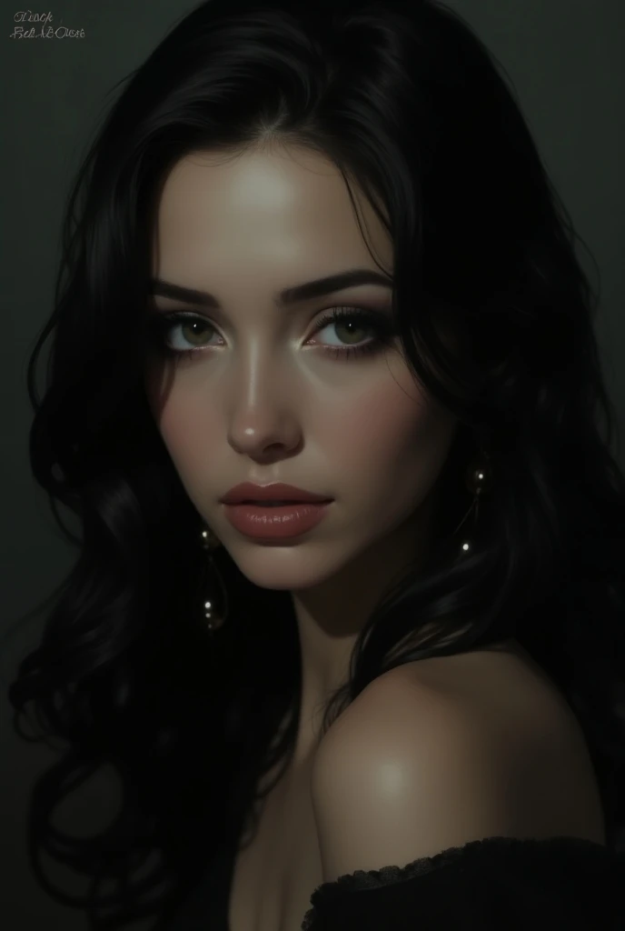 Black pearl necklace,Pearl earrings,mannequin