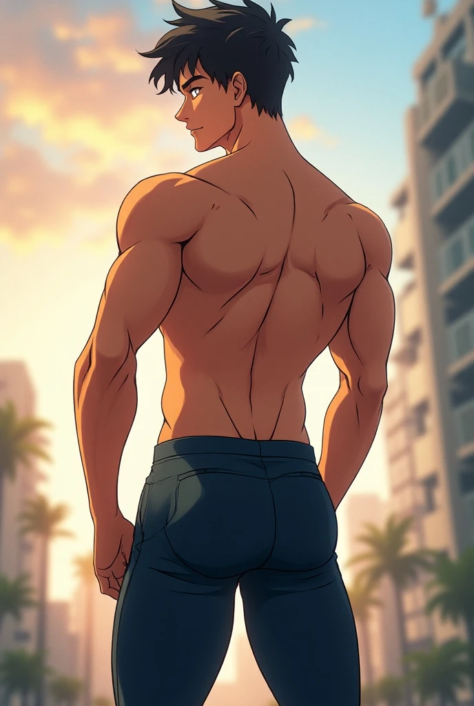 realisticlying、18 year old boy's ass、Boxer Briefs、Farbe々the pose、sunset at the beach、Face Real、Smile、T-shirt wearing、Big butt、Gluteal muscles、Butt Bigger Ward、Transparent buttocks、Butt sticking out