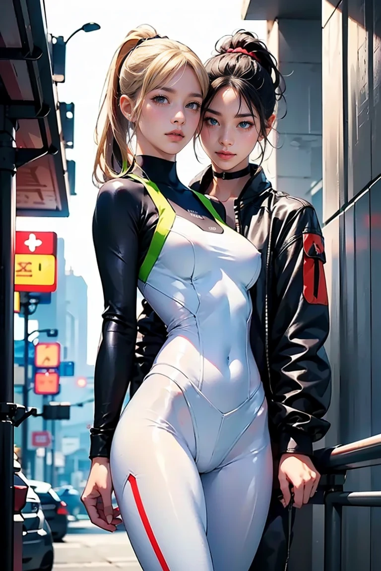 Highest quality,The perfect masterpiece,Perfect artwork,Official Works,8K,, (Upper Body Portrait:1.3),((Seen from the side:1.5)),close-up lens,Delicate face,, 18 years old,White-haired girl,(hakuhatsu:1.5),short and medium hair,((White transparent eyes:1.5)),(white dress:1.2),(Transparent clothing:1.2),(Black background:1.3),, pearl illusion,Cyberpunk,fashion trend,3s material,high-definition,detail representation,c4d,3D,octane rendering,ray tracing,complex details,animated lighting,OCrenderer, (two heads), 1girl, solo