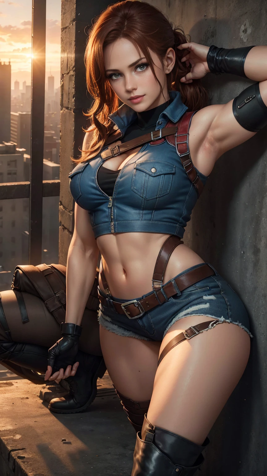 patchwork leather clothing, , sexy woman