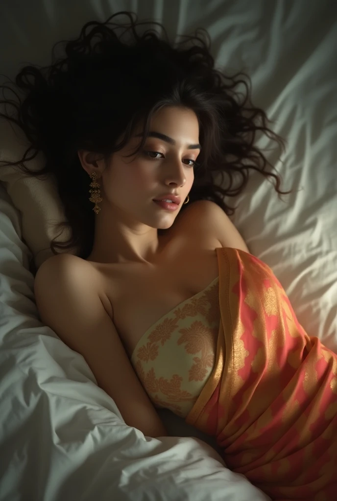 south asian facial features. girl. Should look very beautiful. pretty. Highly detailed and hyper realistic. The skin texture should be highly detailed and extremely accurate. thick black hair and brown eyes. Face must be accurate. Highly detailed face and facial features. Extremely accurate representation of face and facial features. Face should be highly detailed and hyper realistic