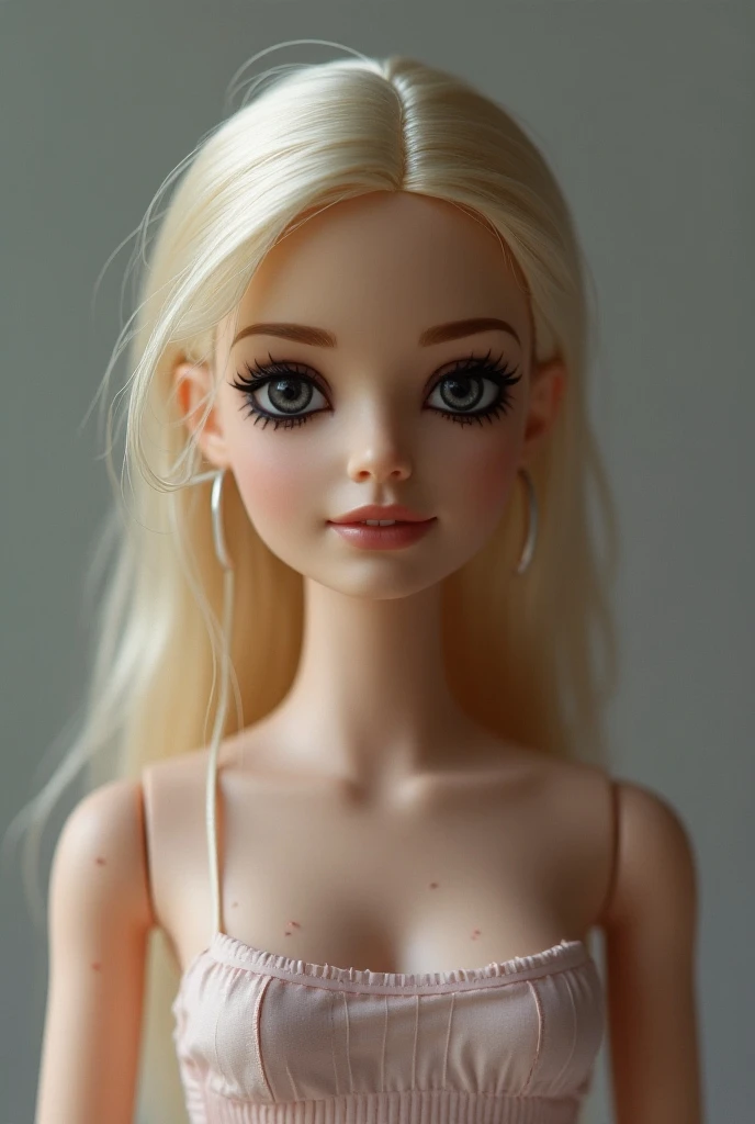 twin braids,Sexy eyes,,1Barbie doll excitement,Large and sagging breasts,Wet (((White liquid))), naked
