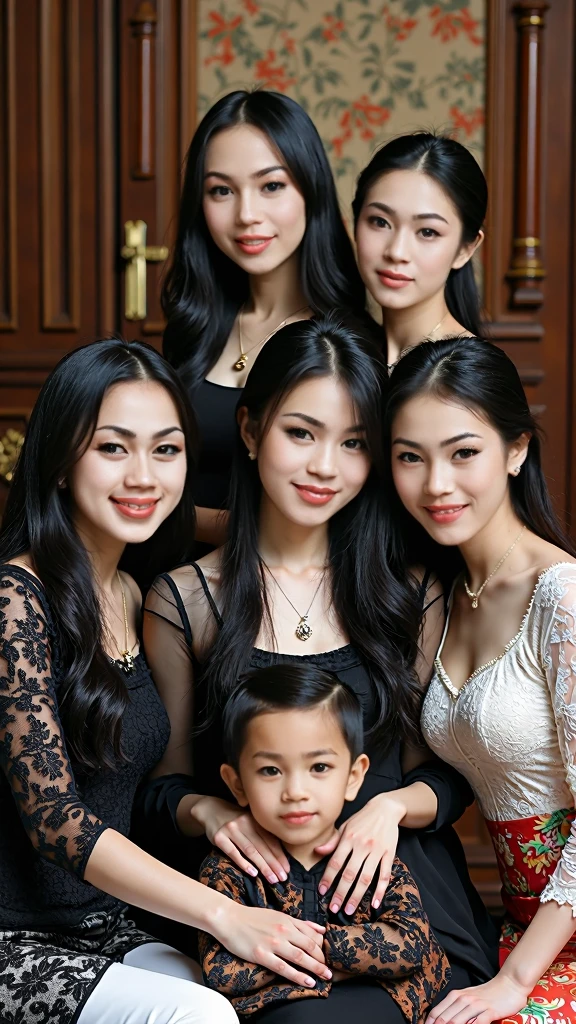 masterpiece, Highest quality, 8k, Two young and beautiful girls, Baby Face、(((((2girls)))))、((((((10 years old)))))),((Small breasts:1.3)), photo shoot, Cute Face, Thighs,、smile, 10 generations, Detailed face, Background blur、Long Hair、Black Hair、Small breasts、Small breasts、Cleavage、Tight waist,Off-the-shoulder knit dress