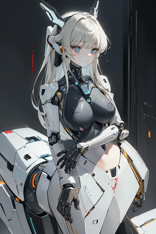 (masterpiece),(Best quality),(Very detailed),(Best illustration),(The best shadow),(It's absurd),(Detailed background),(So beautiful), 16k, 8k, 4K,(The best shadow),Robotization,female ,big breasts,Robot Joint ,Metal skin,Black robot suit,Long hair,Black suit covering the entire body Robot hand,Cyber Bodysuit,Mecha Head,Robotization, Transform into a robot,(Hands and fingers are depicted in detail:1.2),Perfect anatomy,Cybernetic Girl,Sci-Fi Armor,cyborg girl,The wires are connected to the back of the main unit...,No exposed skin,(A face carved like a robot),A neck made of wire,USB port next to the neck,visor,chrome skin,no messy picture style,brainwashing,empty eyes, ((No expression,erasure of emotions)),(A remote mechanical spine-attached blood vessel attached to the back), (Mechanical cervical vertebrae attached to the neck), (Wires and cables connected to the head and torso),Female Centaur, Four legs,Centaur girl,Centaur