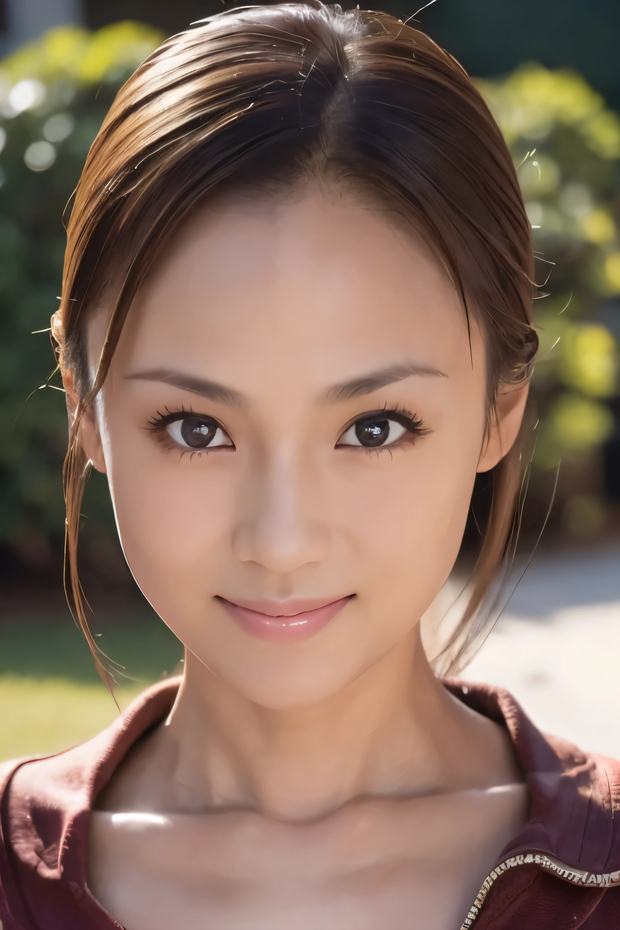 An ID photo facing straight at the camera,An ID photo facing straight at the camera,An ID photo facing straight at the camera,front view,(Realism:1.4),Japanese female new recruits,Intricate details,Anatomical basis,Depicted in detail,A detailed face,Realistic skin texture,Vivid details,Perfect Anatomy,Perfect Anatomy,Anatomically correct hand,Anatomically correct fingers,Japanese Beauty star,pose(look at viewer),Simple background,A body that makes you want to touch it,foxy make up,The most beautiful stars,intelligent and beautiful star model,(chin is thin),Detailed eyes,Forehead,bald head(No hair),Forehead,bald head(No hair),Forehead,bald head(No hair),front lighting,front lighting,front lighting,front view,