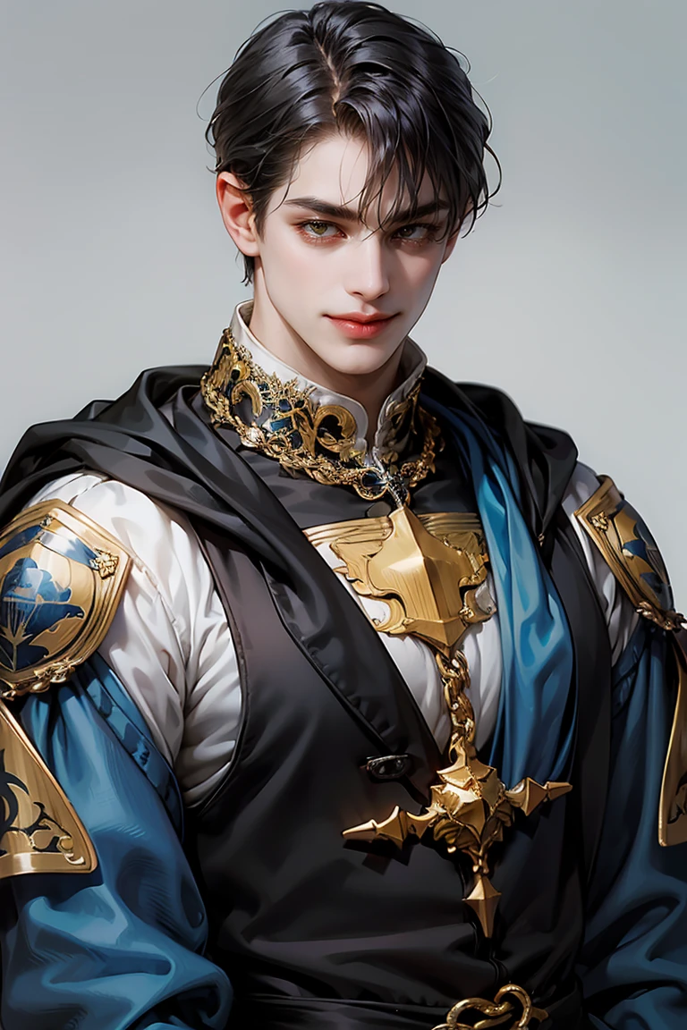 (masterpiece, best quality: 1.4), (absurd, highres, ultra detailed: 1.2), (1 handsome man: 1.4), (using dark magic: 1.4), black magic, playful illustrations, imaginative overlays, artistic fusion, fantastic scenes, evocative narratives, stunning visuals, upper body,