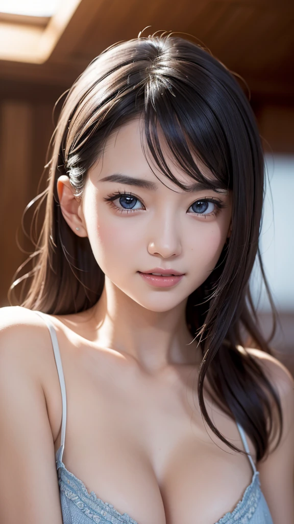 A clear expression of sexual climax, just like an adult video actress would make