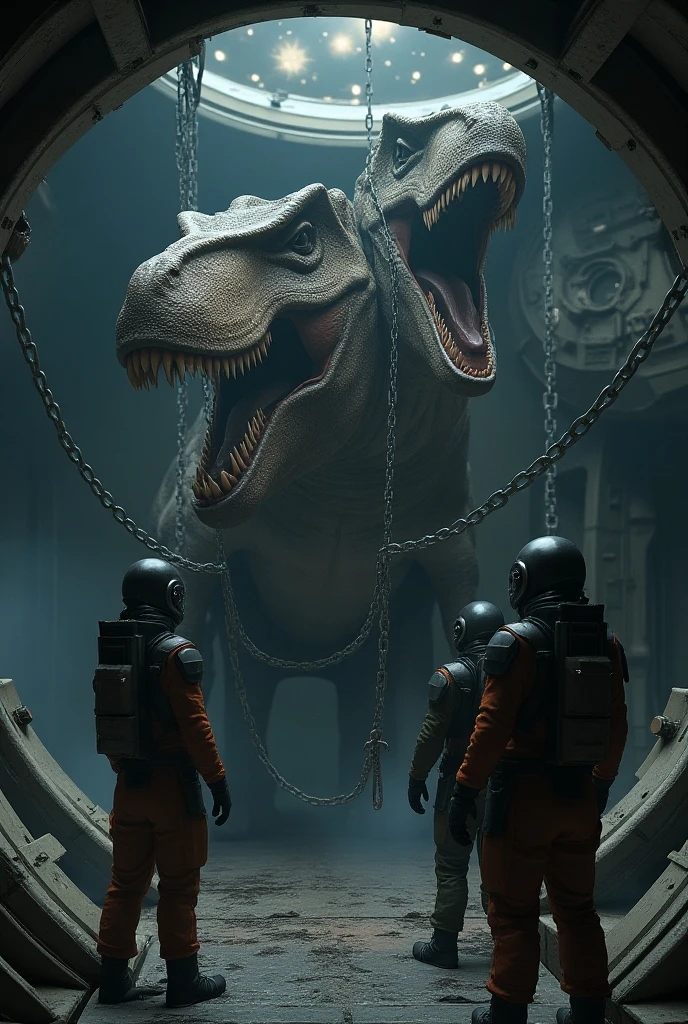 there is a man in a fire suit standing in a tunnel with a giant monster, highly detailed surreal vfx, depicted as a scifi scene, film still from half-life movie, from a 2 0 1 9 sci fi 8 k movie, still from a music video, cgsociety 9, cgi clay sculpture, still from half-life movie, cgi art --auto --s2