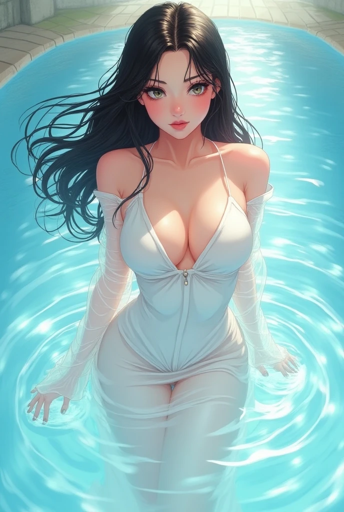 1female,41 years old,熟妇,A MILF ,Married Woman, mature,plumw,extremely large bosom ,Pornographic exposure, 独奏,(Background with:Underwater,ocean floor,submarine,airbubble,The corals) She has short black hair,Sit on an underwater reef,seen from the front, hair straight,(((tmasterpiece),(Very detailed CG unity 8K wallpaper),best qualtiy,cinmatic lighting,detailed back ground,beatiful detailed eyes,Bright pupils,Redlip(Very fine and beautiful),(Beautiful and detailed eye description),ultra - detailed,tmasterpiece,)),facing at camera,A high resolution,ultra - detailed),revealing breasts,Bare genitalia, Bulge,legs are open,Raised sexy,Camel toes,Flushed complexion,Open-mouthed,frontage,diver,(Wearing:see-through bathrobe,nakeness)