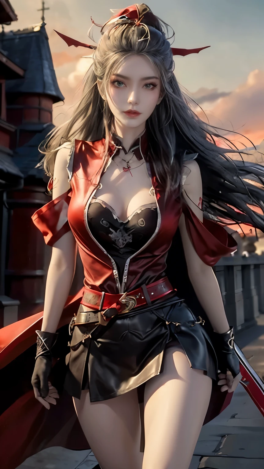 Tifa sits by the lake