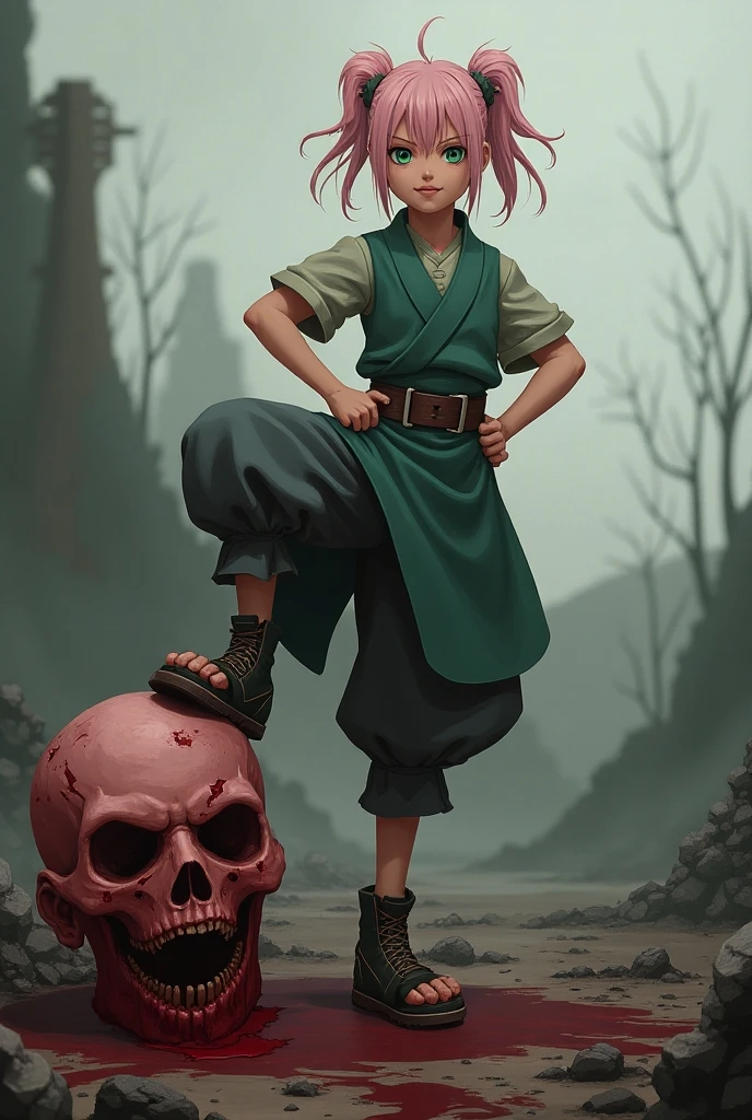 there is a woman walking in a room with blood on her face, bloody + concept art, artwork in the style of guweiz, eerie art style, guweiz on pixiv artstation, guweiz on artstation pixiv, detailed 4k horror artwork, dark fantasy horror art, dark fantasy style art, deviantart artstation cgscosiety