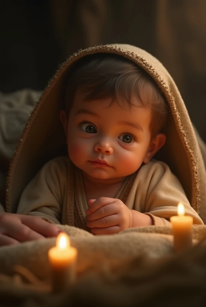 10 month old baby , newborn boy , portrait, big eyes