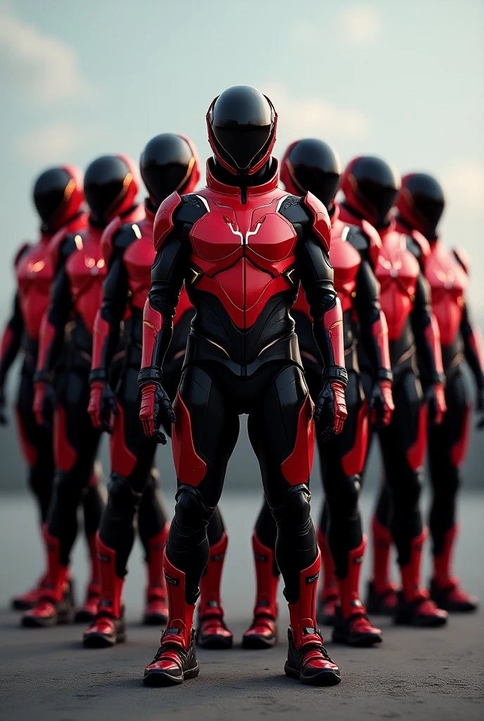 An image representing 3 gamer friends with combat suits
