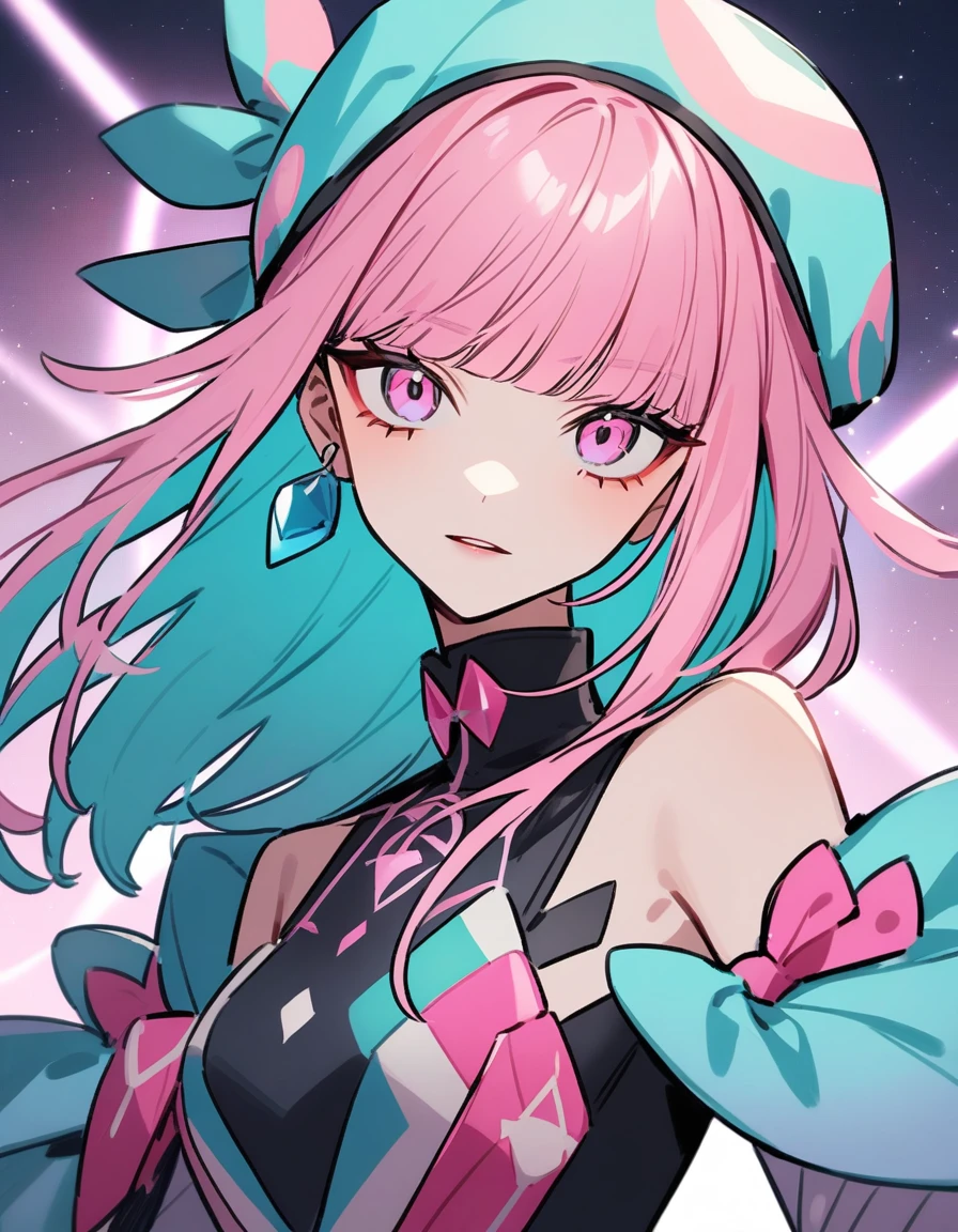 anime girl with pink hair and white dress posing in front of a window, pink twintail hair and cyan eyes, anime goddess, top rated on pixiv, humanoid pink female squid girl, seductive anime girl, cute anime waifu in a nice dress, best anime 4k konachan wallpaper, biomechanical oppai, digital art on pixiv