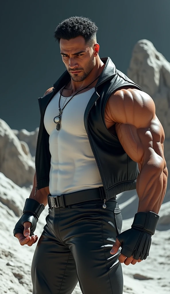 A 20-year-old gohan, wearing a white shirt and black belt, is a character from the Dragon Ball series. Dark old castle landscape. Standard body, finger drawing, beautiful double eyelids, handsome face, gliulian art style, highly detailed official artwork, jin shan, official art --auto