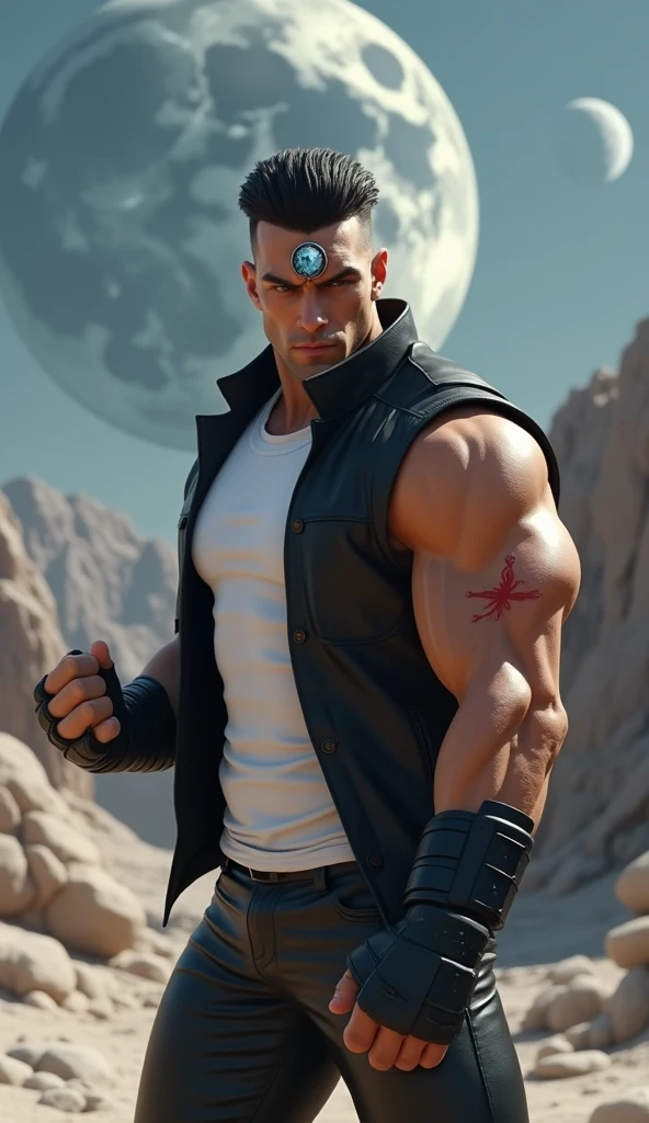 black humanoid made of rock, upper body, barechested, male, ((masterpiece, best quality)), cracked skin, white electricity coming through cracks, muscular male, (dragonborn:0.6), white hair,
outdoors, detailed background