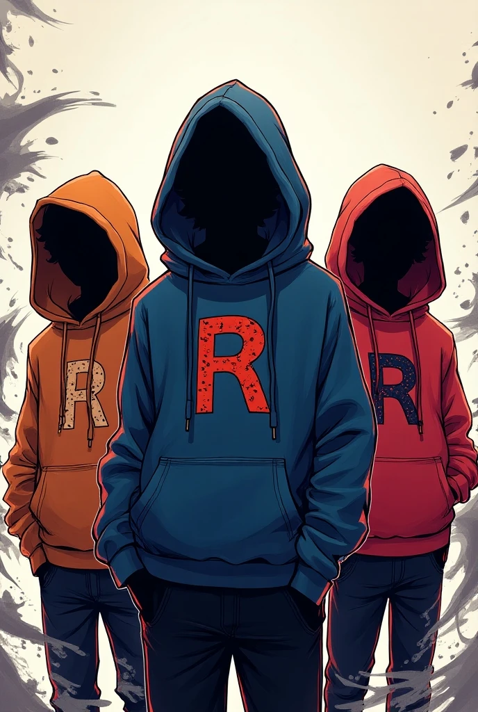 Draw some of the top Just Group characters in Soul Raising, wear a hoodie and write JUST letters on the hoodie