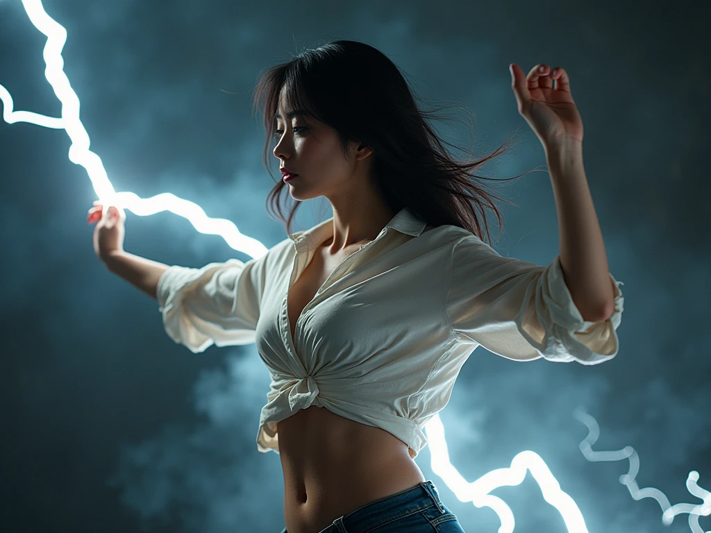 Apparently a device attached to the ceiling sends out electricity after a certain amount of time.、Japanese girl slave is subjected to electrical torture directly on her raised clitoris at regular intervals.。Japan young,Small Ass,Small breast swelling,Erect nipples,Lightning in the Head,Struck by lightning,Electric current runs through my body.,Agony,incontinence,Fearful expression,Hands restrained overhead,As a girl,Surrounded and watched by four male guards,幼い可愛いAs a girl
