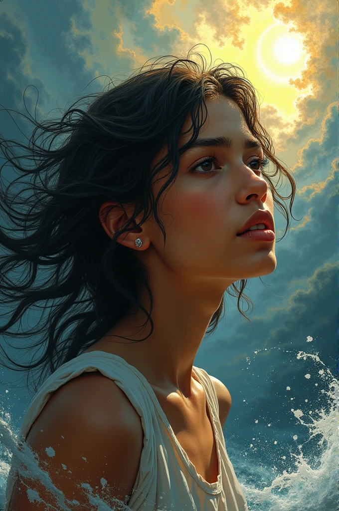Background for these words and put into the image "I cried an ocean of tears at your departure, seeing you with the life that I most wanted by your side, 
but what irony,
Now it&#39;s your turn to be happy with the life you could have with me.

Maria Hernandez "