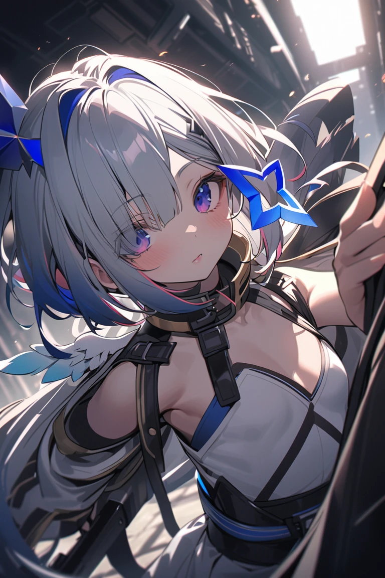 a beautiful anime girl with grey hair, erotic pose, spreading legs, tongue out, wet clothes, (best quality,4k,8k,highres,masterpiece:1.2),ultra-detailed,(realistic,photorealistic,photo-realistic:1.37),1girl,detailed face,beautiful detailed eyes,beautiful detailed lips,extremely detailed eyes and face,longeyelashes,sensual,seductive,provocative,erotic,revealing clothes,wet clothes, dripping,detailed background,cinematic lighting,highly detailed,hyper realistic,vibrant colors,dramatic lighting,