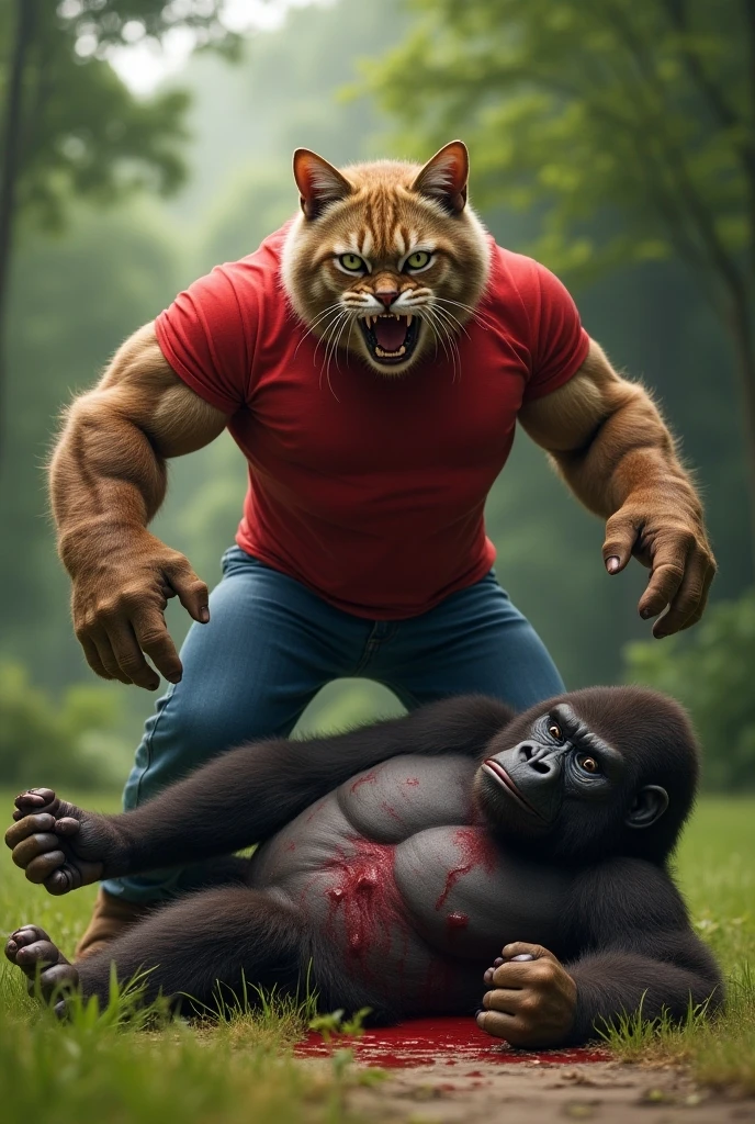 A new born baby, with six pack apes, were gogle, with AK47 gun