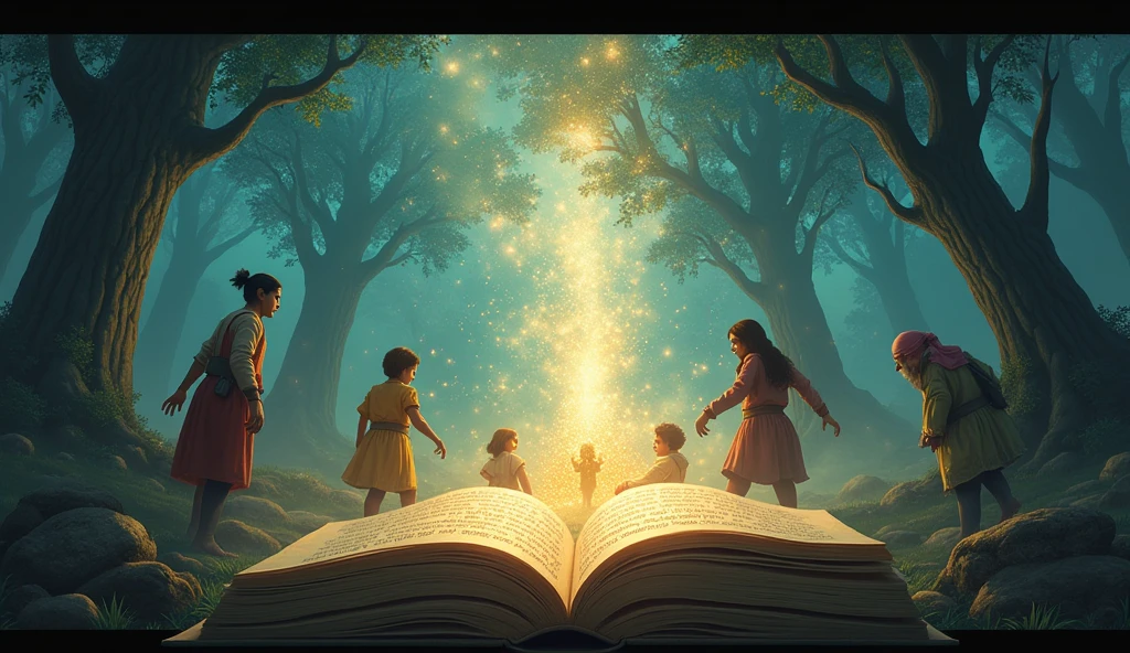 Imagine a fantasy world springing out of a book