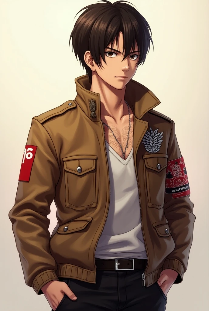 Crie uma tatuagem do Eren de Attack on Titan