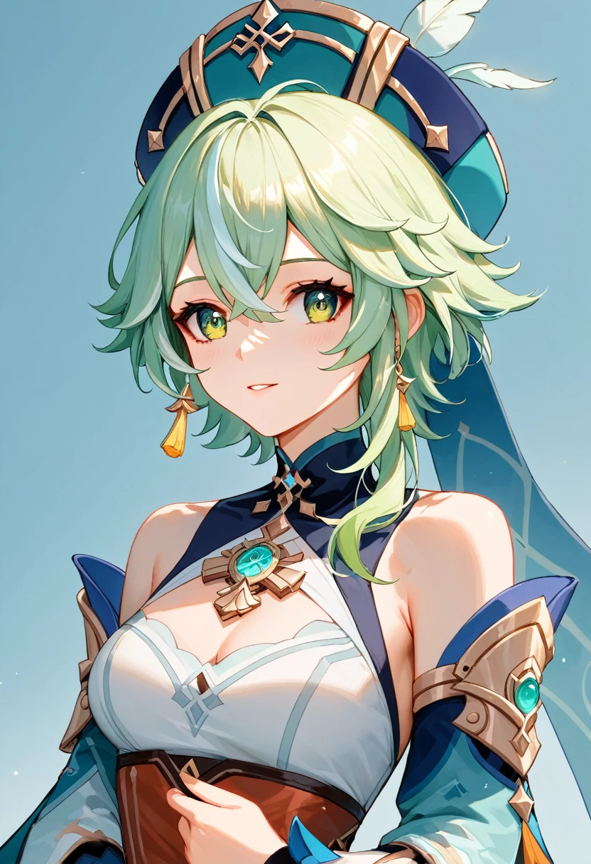 sucrose \(genshin impact\),
BREAK (White_kimono:1.2)
BREAK upper body, looking at viewer, closed mouth,
BREAK ((anime girl)), best quality, expressive eyes, perfect face, (masterpiece), best quality, expressive eyes, perfect face, ((best quality)), ((ultra-detailed)), ((an extremely delicate and beautiful)), perfect eyes, perfect body, ((details pupils)), ((detailed pupils)), ((synmetry eyes)), beautiful eyes, ((thick thighs)), shiny skin, soft skin, ((synmetry body)), ((perfect body)),perfect hands, perfect anatomy),