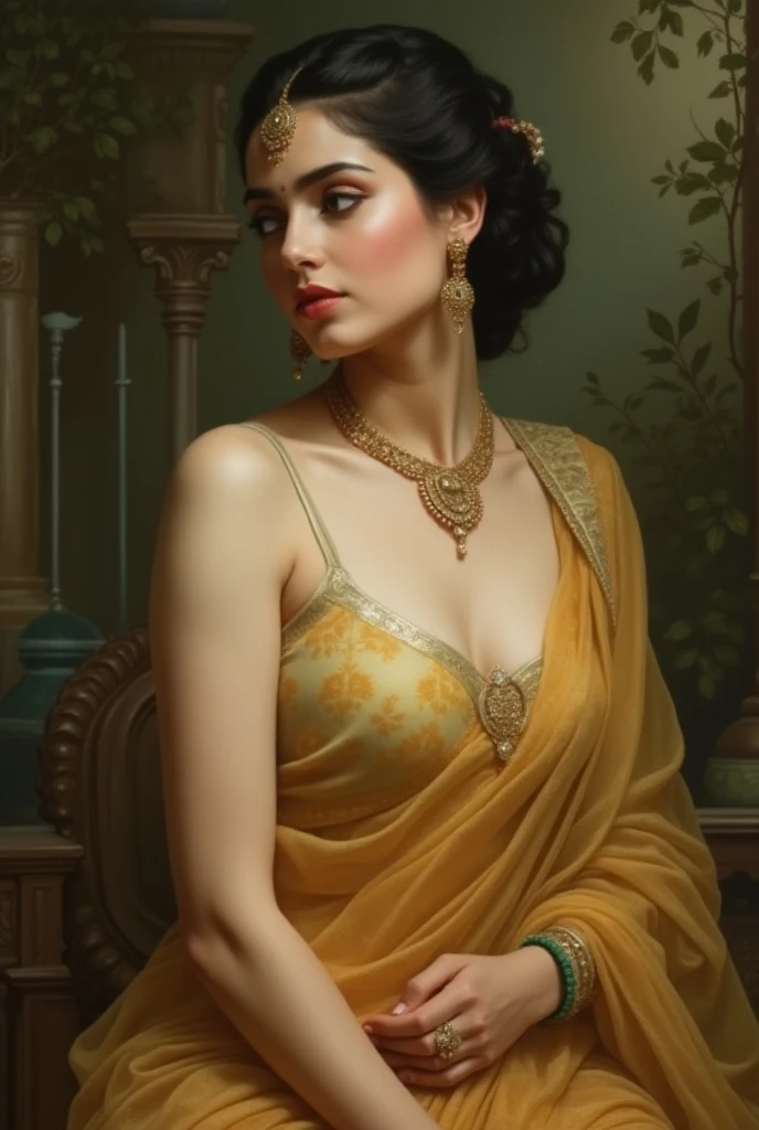 Beautiful Indian Woman, wearing saree, sari Beauty, gorgeous, Apsara, Maharani, royal queen woman, nymph from Hindu Mythology, Urvashi, matchless beauty, Highly detailed, Oil Painting by Peter Paul Rubens inspired by Raja Ravi Varma, Matchless beauty, captivating, gorgeous, heavenly beauty, celestial beauty, by Peter Paul Rubens, 13, realistic, hyper realistic, micro details, incredible artwork, insane details, ultra High resolution, 8k, 32k, acrylic on canvas, intricate, flawless, detailed, detailed face, detailed eyes, masterpiece, by Peter Paul Rubens, by Caravaggio, by William Adolphe bouguereau, perfect face, perfect body, beautiful art, realism, baroque, renaissance Art, highly textured, beautiful and detailed eyes, uhd, best quality,
Small dress