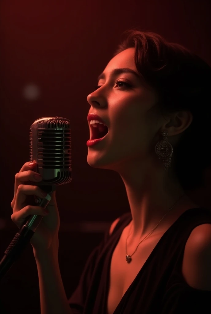 Naked woman singer