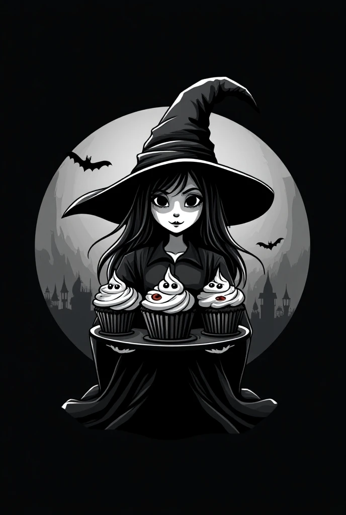 ((best quality)), ((masterpiece)), ((realistic,digital art)), (hyper detailed), Frightening Spooky Zombie Prom Queen Cursed Castle Witch Hat Cupcakes Witch Hats Chilling Smirk Vampire's Lair Lighting Graveyard Visiting Pumpkin Patches