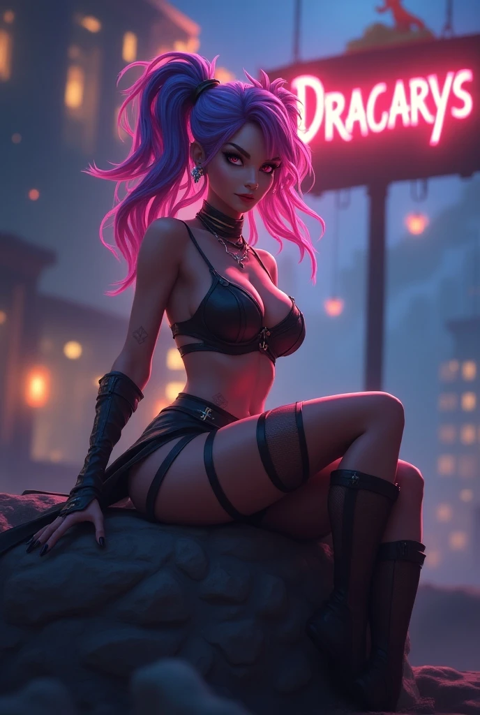 (((1girl, solo ,alone, Mortal Kombat 11: Aftermath, elegant and flawless face, Sindel, black eyes, gray hair, Sidel hair, long hair pulled back, long hair slicked back, multicolored hair))), fitness, ((solo, (1woman, pink lipstick), Extremely detailed, ambient soft lighting, 4k, perfect eyes, a perfect face, perfect lighting, a 1girl)), austere, grabbing her chest, showing her chest, ((solo, (1woman, pink lipstick), Extremely detailed, ambient soft lighting, 4k, perfect eyes, a perfect face, perfect lighting, a 1girl)), (anime style image, woman in lingerie, posing on a balcony, seductive anime girl, beautiful seductive anime woman, sexy girl, fully clothed, revealing outfit, purple bra, violet panties, lace bra, lace panties, lace purple thong, a balcony building, night city, milky way, full moon, cosmopolitan), ((back, ass))