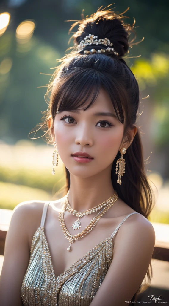creates a full body photograph of a beautiful 22 year old oriental girl, perfect silhouette, (Whole body:1.2), medium bust, asian traditional dress, ornate floral background, intricate details, vibrant colors, cinematic lighting, (Best Quality,4k,8k,High resolution, masterpiece:1. 2), realist, fotorrealist:1.37) (by the wide: 1.2), Highly detailed facial and skin texture, detailed eyes, double eyelid job, , Sincere smile ((Best Quality, 8k, masterpiece :1. 3)), (sharp focus :1.2), , (natural light, The city street:1.1), Detailed face, Beautiful and detailed eyes, Beautiful and detailed lips, long eyelashes, elegant pose, ornate floral background, intricate details, vibrant colors, cinematic lighting, (Best Quality,4k,8k,High resolution,masterpiece:1.2), ultra detailed