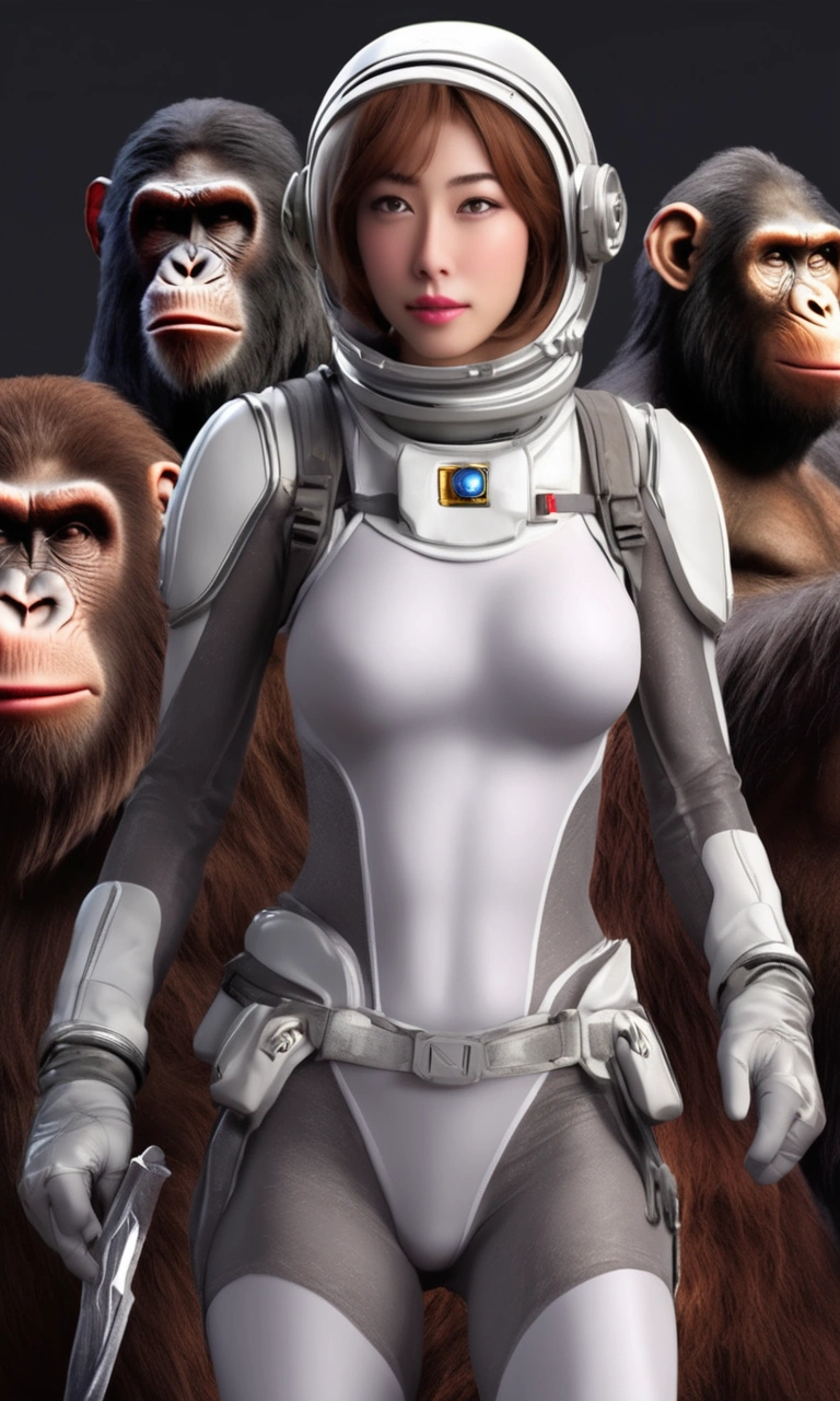 araffe dressed in a futuristic suit standing in front of a spaceship, in white futuristic armor, girl in mecha cyber armor, movie still of a cool cyborg, science fiction suit, sci - fi suit, movie still of a cyborg, diverse cybersuits, sci-fi android female, porcelain cyborg armor, cyber suit, beutiful white girl cyborg