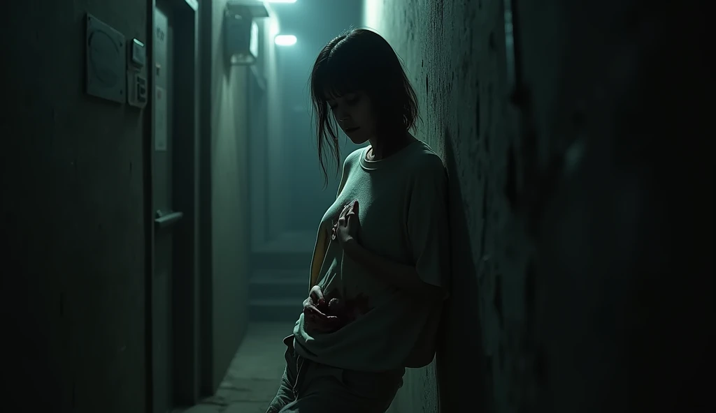 A woman who was shot in the back
