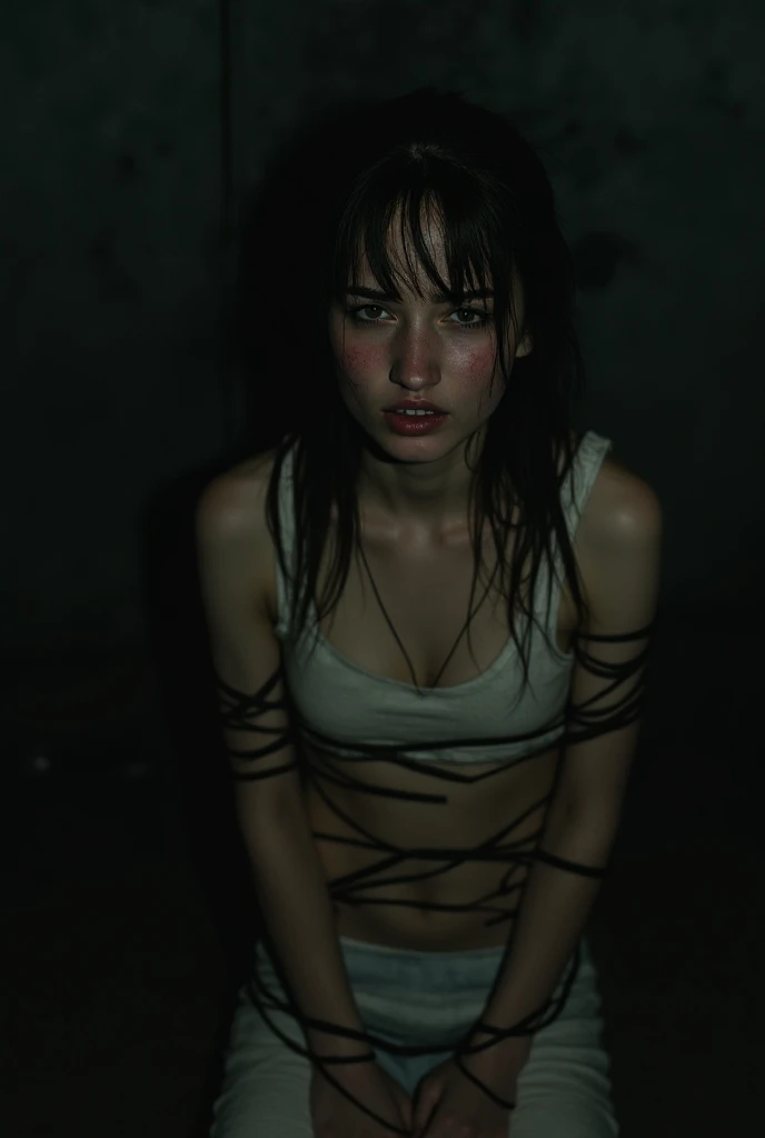 1 girl, mictia, streamer, twitch, photorealistic:1.4, 8k, masterpiece, best quality, detailed face:1.5, original, high resolution, unparalleled masterpiece, ultra realistic 8k, perfect artwork, perfect female figure, detailed skin, epic realism, short top, miniskirt, full body, body paint