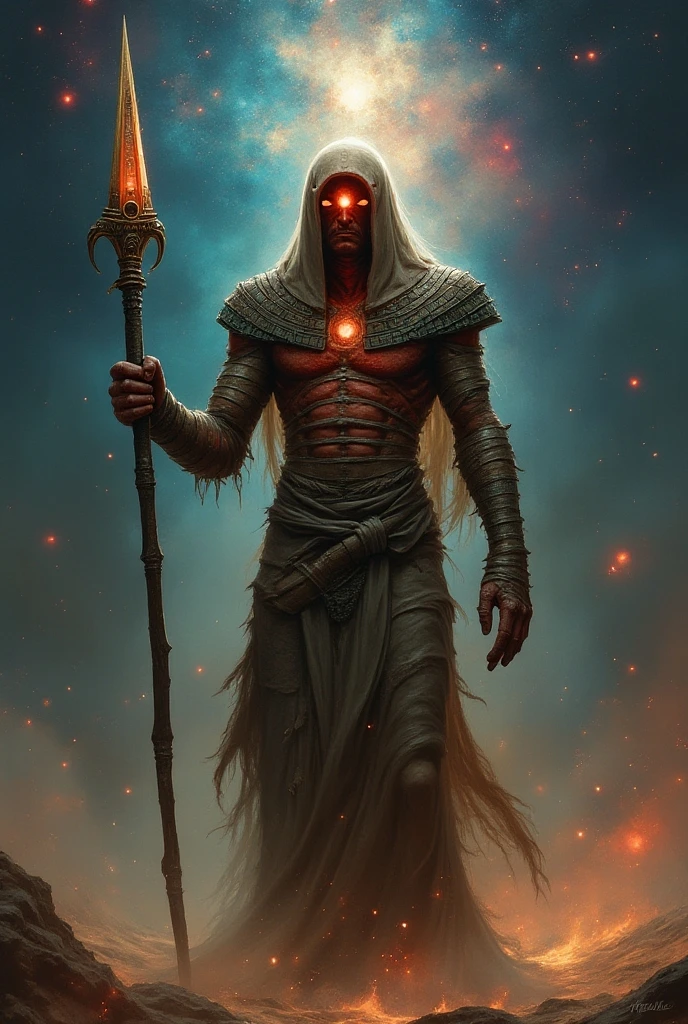 the oracle of despair harnessing the darkness, ascended creature of alien origins, king of agony