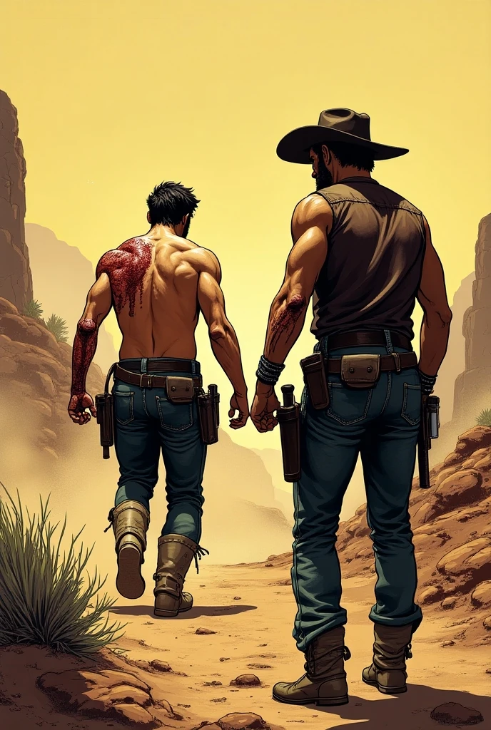 Nsfw , naked solo man ,8k, high quality , detailed face , detailed fingers ,detailed muscles, detailed cock , stephen amell wearing a cowboy outfit  , unbuttoned vintage pants, shirtless, showing balls and a hard cock, , wearing a vintage cowboy fancy hat , a vintage belt with gun ,showing a dark blond short hair , a thick facial hair , hard nipples, ,hunk and handsome, laying on his back in the hay in a stable  , spread legs , volumetric lighting, Masterpiece detail stable