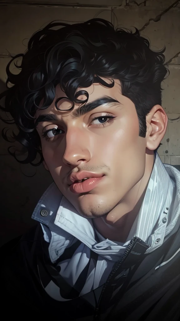 3d realistic anime picture beautiful little boy , high details