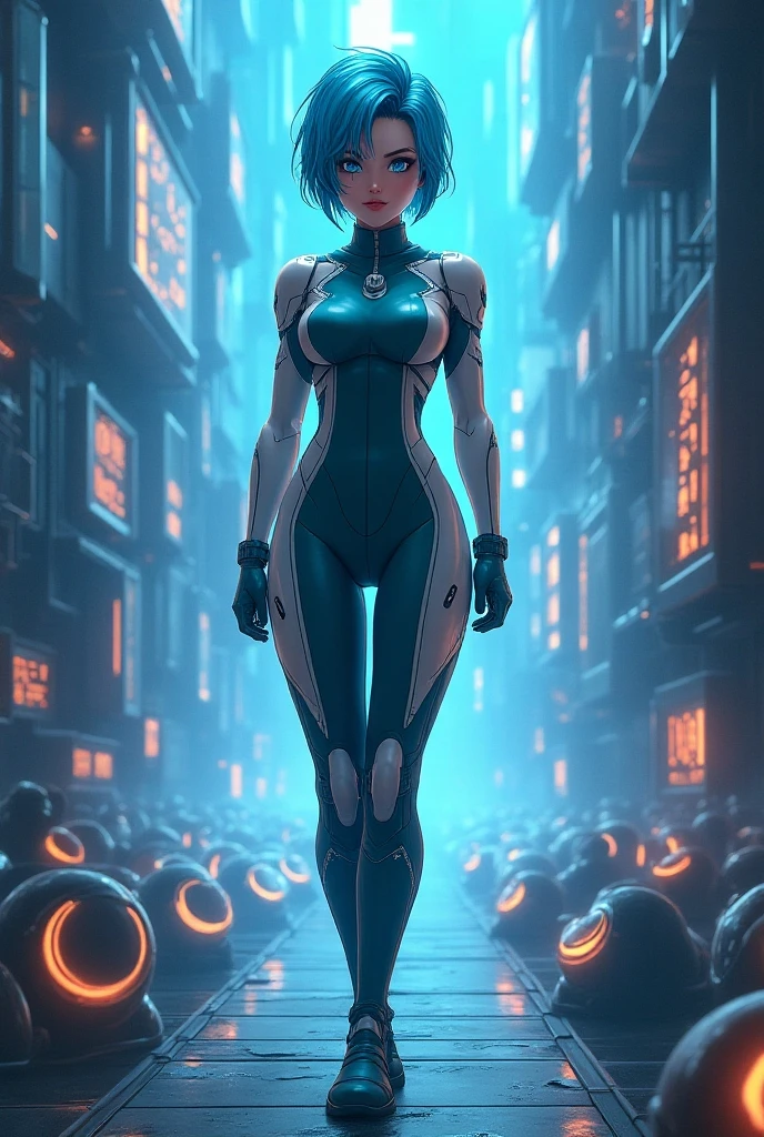 La meilleure qualité, High resolution，personnage cyberpunk，animated beauty，corps entier lesbienne très belle jeune femmes en dessous sexy, back view leaning forward with arms outstretched