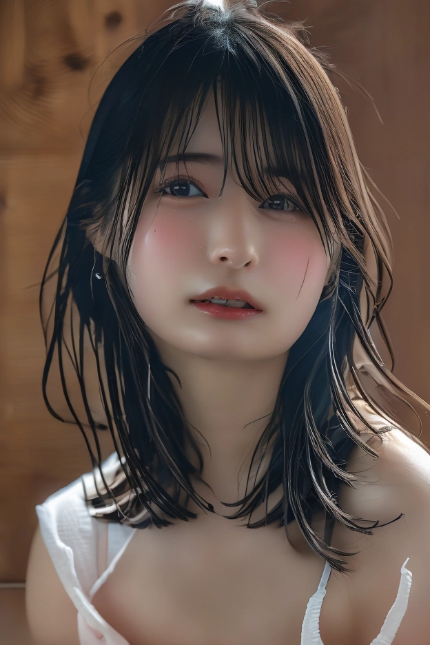 dressed, (photo realistic:1.4), (hyper realistic:1.4), (realistic:1.3),
(smoother lighting:1.05), (increase cinematic lighting quality:0.9), 32K,
1girl,20yo girl, realistic lighting, backlighting, light on face, ray trace, (brightening light:1.2), (Increase quality:1.4),
(best quality real texture skin:1.4), finely detailed eyes, finely detailed face, finely quality eyes,
(tired and sleepy and satisfied:0.0), face closeup, t-shirts,
(Increase body line mood:1.1), (Increase skin texture beauty:1.1)