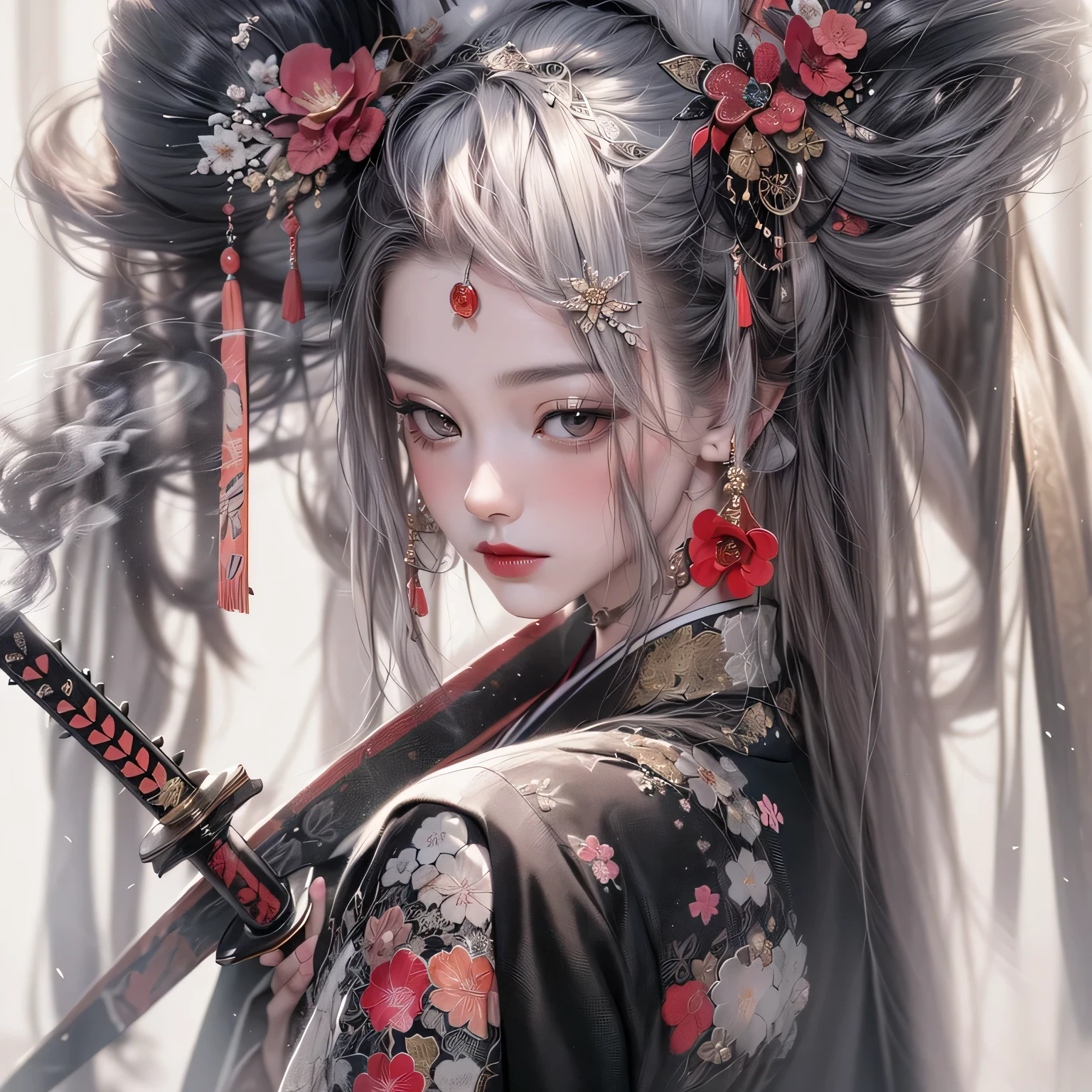 Original image created on October 8, 2024.
Oiran warrior