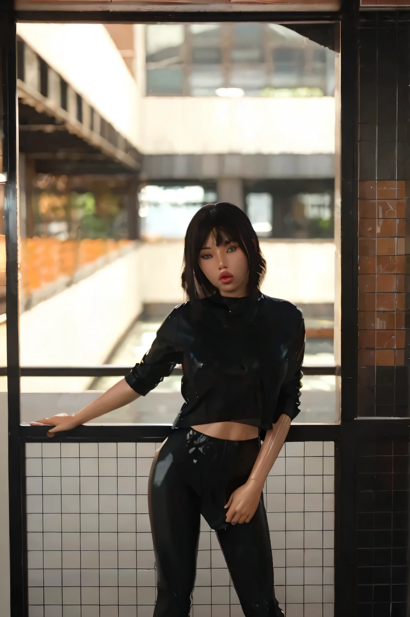 ((Best quality, ultra quality, ultra detailed, 8K, Masterpiece:1.3, 1 girl)), wet clothes, Ultra quality, ultra detailed, masterpiece, 4K quality, Latex skin, lovedoll, sexdoll, shinny latex sexdoll skin, sexdoll eyes, transparent latex clothes, nsfw, sexdoll lips, sexdoll vagina