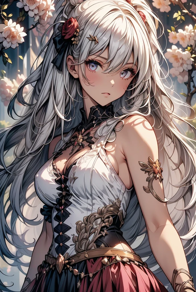 best quality:1.5), (ultra-detailed:1.5), (()), ((best quality)), (high resolution), (illustration), (an extremely delicate and beautiful), (ultra detailed beautiful face and eyes), 1girl, leaning forward sharp focus, ray tracing, 1girl, silky hair, multicolored hair, Whitehair(innercolorCherryblossom )background(sakura tree, day light), eye color(White pink, high definition,)inner eye (sakura),volumetric lightning, super_long_hair、have a weapon(katana)、naked looking_all(score_9:1.2), (score_8_up:1.2), (score_7_up:1.2),solo,Perfect anatomy,(one cute girl:1.3),(Line art:1.3),(Soft atmosphere:1.3),perfect anatomy,(A soft anime-style image capturing a delicate and ephemeral atmosphere),Enhance the anime screencap by adding a watercolor background, further elevating the dreamy and ethereal aesthetic. This scene, now rendered in 16k wallpaper resolution, merges the delicate beauty of the girl with pale skin and natural hair with a soft, lush watercolor landscape.The natural big breast  ,super intricately designed transparent super dress armor and her captivating eyes are set against a backdrop that mimics the fluid, blending colors of a watercolor painting, adding a layer of artistic depth and emotion. The perspective from above at a dutch angle, combined with the watercolor effect, creates a composition that feels like a floating, dream-like world, glowing aura around her are now part of a canvas that blends reality with imagination, inviting the viewer to step into a tranquil world of soft hues and poetic beauty, all encapsulated within a serene, BREAK,(best quality:1.3),(best masterpiece:1.3),(very aesthetic:1.2),(absurdres:1.2),newest,(intricate details:1.2),ai-generated,absurdres extremely detailed CG,depth of field,dynamic angle,dynamic pose、groin、
muscular female, fit, abs, leg muscles, arm muscle、