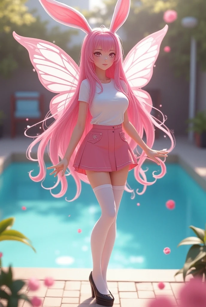 fluttershy, my little pony, human body, 2 hands, 2 legs, female, long fur, facing towards you, colorful socks, spread wings, smiling, walking, space, space ship, neon stars, neon lights, hyper-detail, 3d illustration, high contrast, masterpiece, hyper-realism, best quality, fantasy art, magnificent, celestial, epic, majestic, magical, Best quality, masterpiece, super high resolution, a super model soaking in a hot spring in Japan, outdoor hot spring, stone hot spring, surrounded by moss and trees, super beautiful face, pure body, clear pores visible, (smile:0.8), wearing split (lace bandeau:1.2), (realism:1.5), original photo, soaked body, covered in sweat, bare shoulders, in the dark, deep shadows, low-key, cold light
