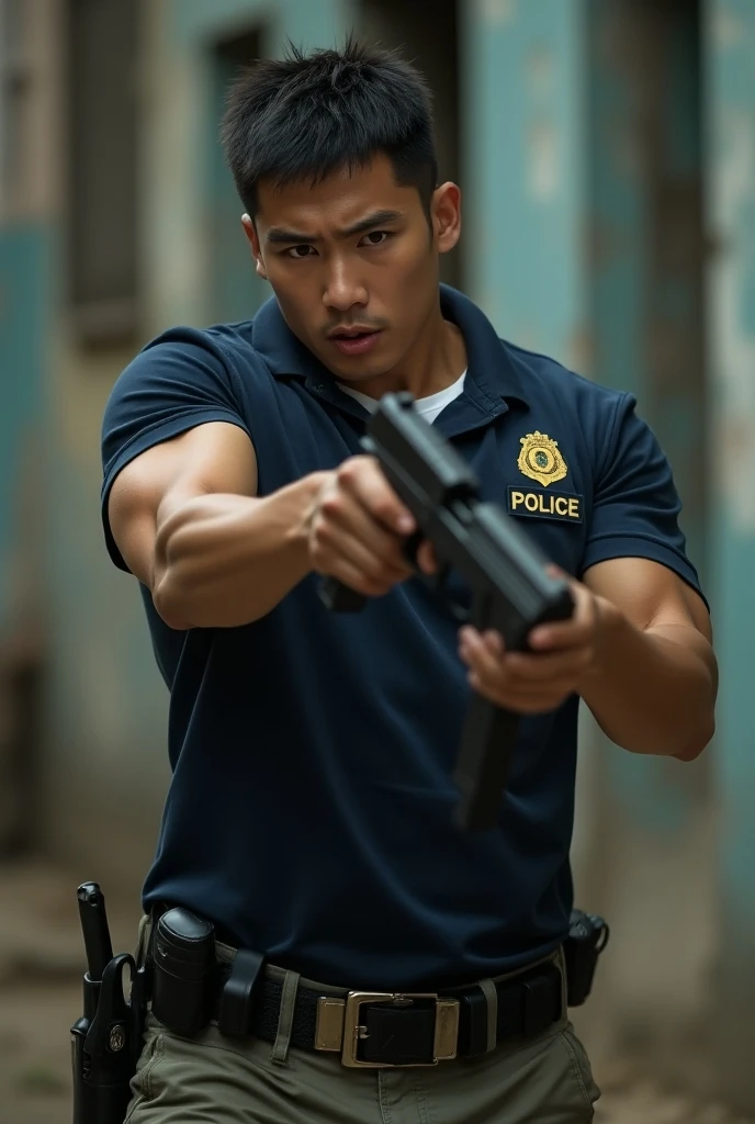  ภาพrealistic, Thai Men, Wear a black suit., Age 40, Oval face,Go see the construction site, outdoor, In the back there are people working on construction., depth of field, Bokeh, realism, realistic, hyperrealism, professional photography, FuSD, dslr.