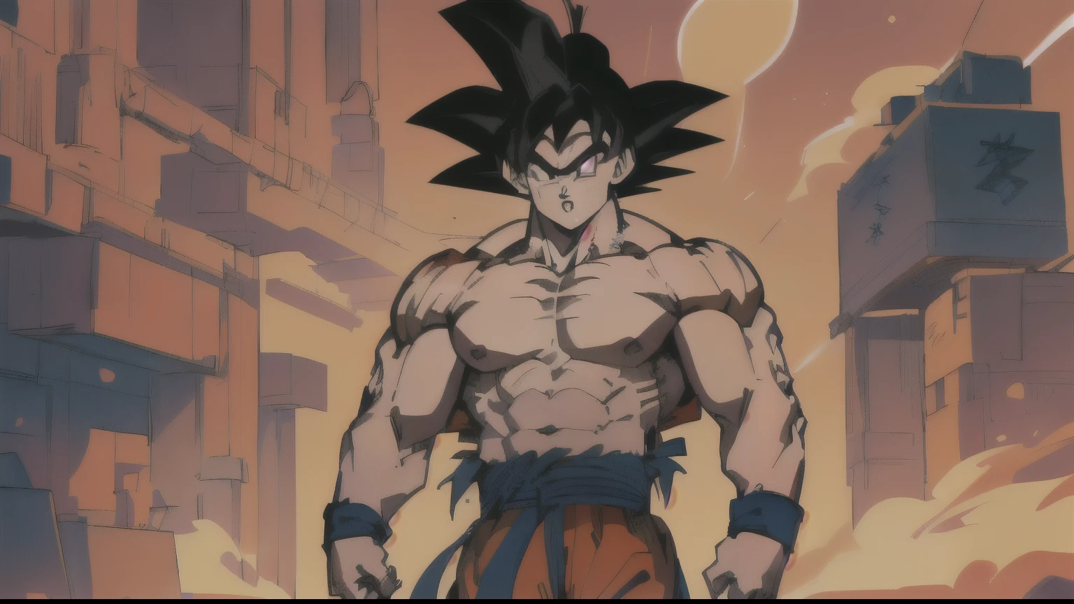 dragon ball fighter 2, ((son goku, pecs, bodybuilder, massive pecs, muscle,muscle goku in real life, massive muscle, bara, goku shirtless, goku rip off shirt, goku moobs, massive pecs, pecs shot, photorealistic human goku)), dragon ball concept art, human goku, goku, highly detailed portrait of goku, masterpiece, high detailed, goku as an asian man, dragon ball artstyle, goku portrait, goku from dragonball z, portrait of goku, goku in fortnite, female goku