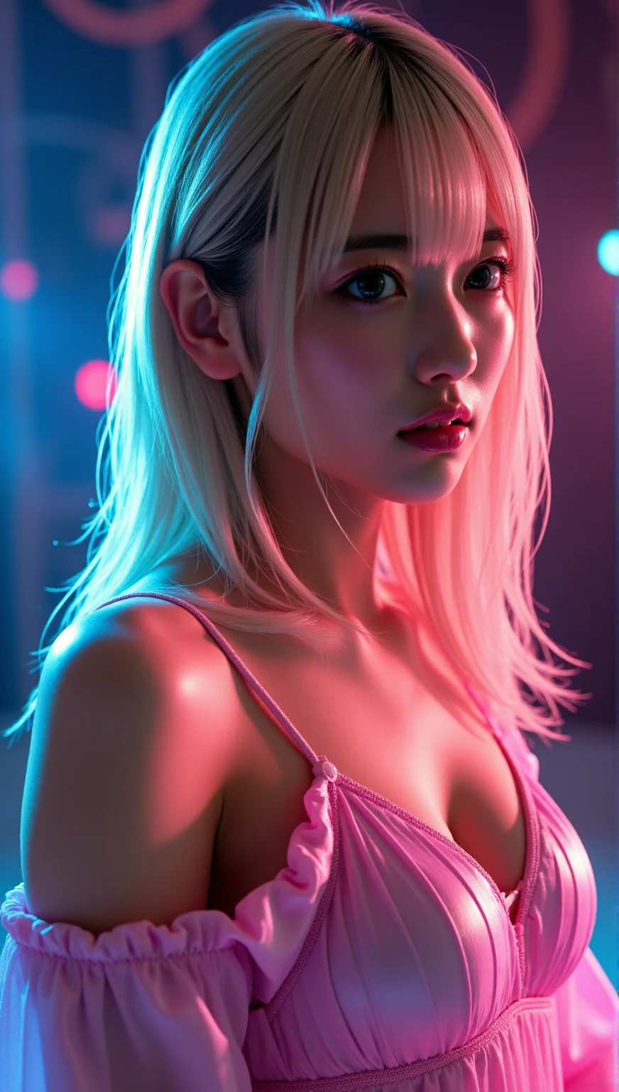 128k Female Models , Huge breasts, Eyes, ((Random short hairstyles)), High resolution , Upper body, No background, Studio Lightning , Beautiful blonde woman, with wax dress melting and dripping down the body (masterpiece: 1.2), (best quality), 4k, ultra-detailed, (dynamic composition: 1.4), highly detailed, colorful details, (iridescent colors: 1.2), (bright lighting, atmospheric lighting), dreamy, magical, (solo: 1.2)As it is,((16k, masterpiece, RAW Photos, Best Quality,Ultra-high resolution, Realistic, Highly detailed CG integrated in 16k)), 8k, diamond,wallpaper, Written boundary depth,Beautiful Face:1.4,big, Beautiful double eyelids,Cinematic Light,Beautiful Face,(Detailed face),(Slender and cute woman:1.4),(20 years old:1.4),(With the same expression:1.4),ポーズAs it is,close ~ eye,(stop temporarily, Skin color, And the clothes remain the same.:1.4),Accurate anatomy:1.4,((nsdw,Completely naked:1.4,Small and cute nipples,Beautiful Pussy,sweat))